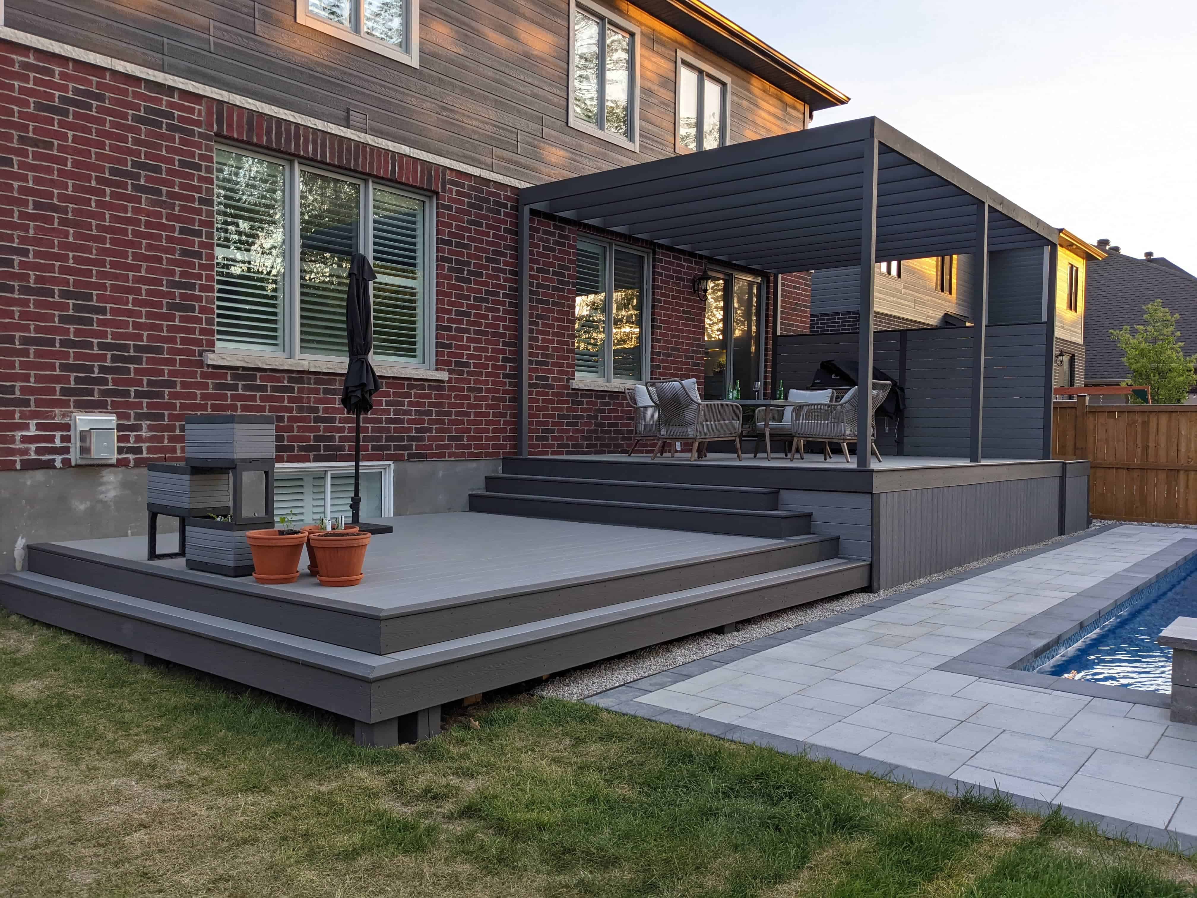 Pergola deck built by Ottawa Deck Builders