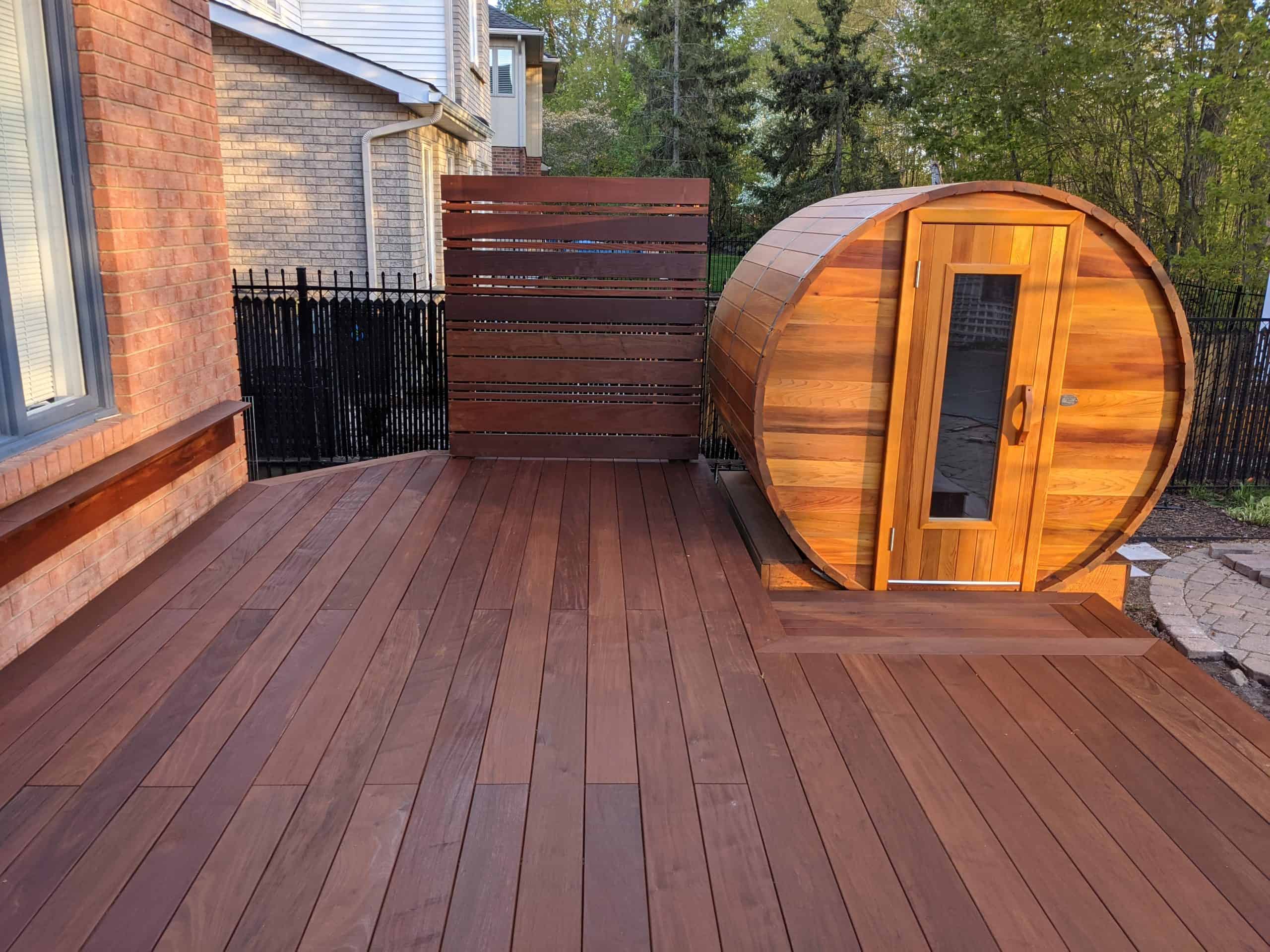 IPE Deck and Privacy Screen by Ottawa Deck Builders