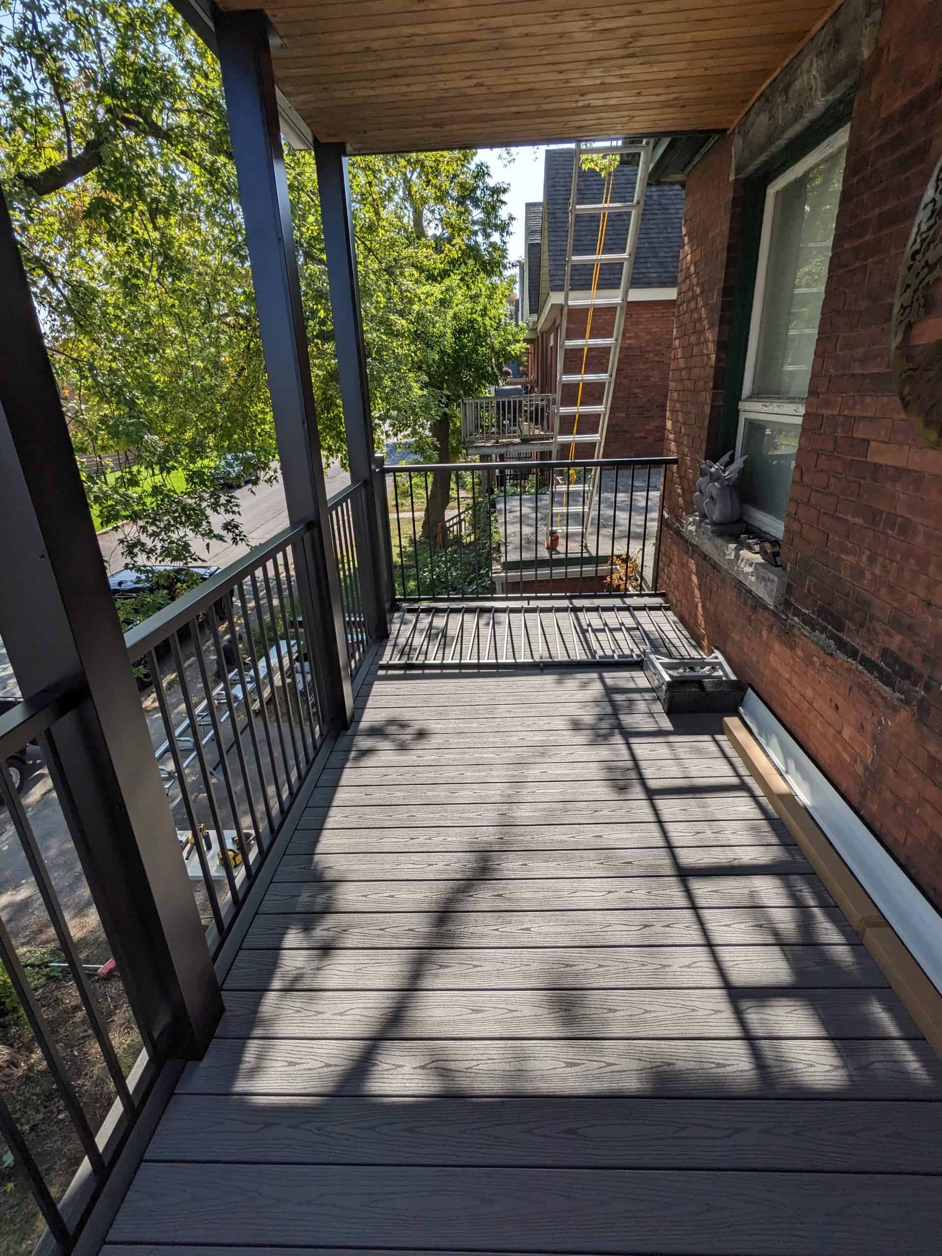 Cottage Composite Deck with Fortress Railing in Ottawa