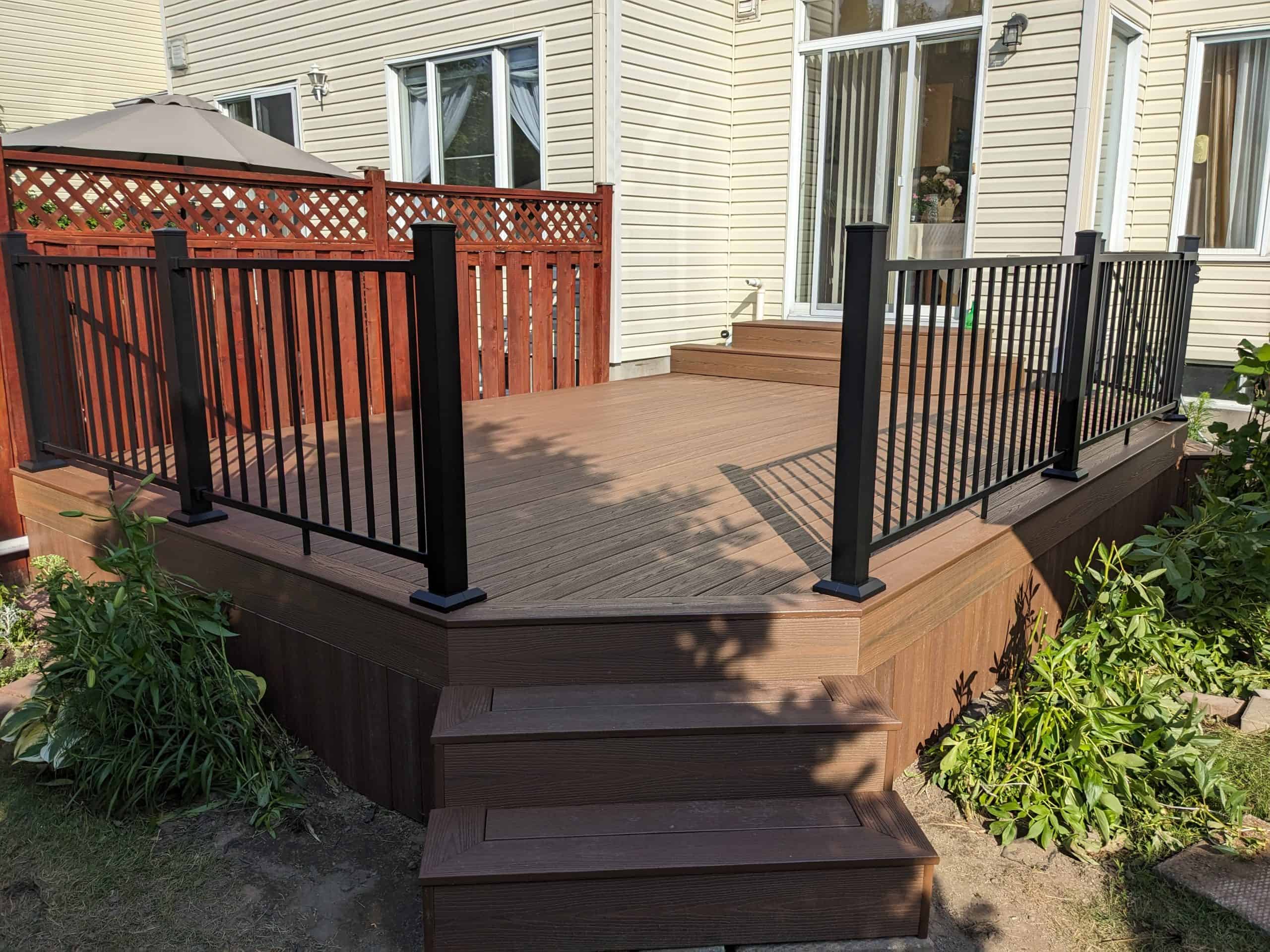 Fiberon Decking with Fortress Railing by Ottawa Deck Builders